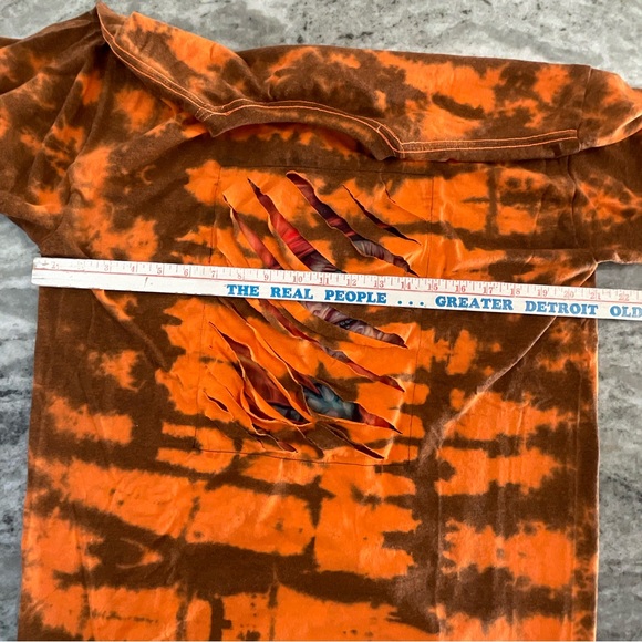 Freddy Krueger Nightmare on Elm Street slashed tie dyed shirt size Large (O1) - Picture 6 of 8